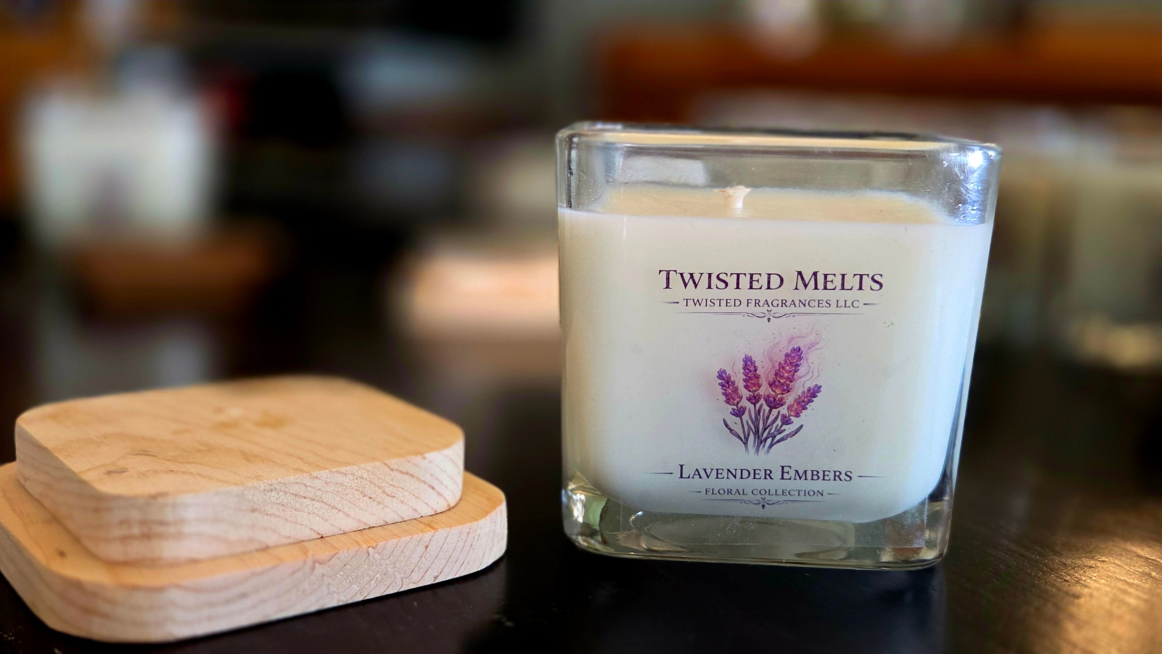 Scented Soy Candle. Lavender Embers 12 oz