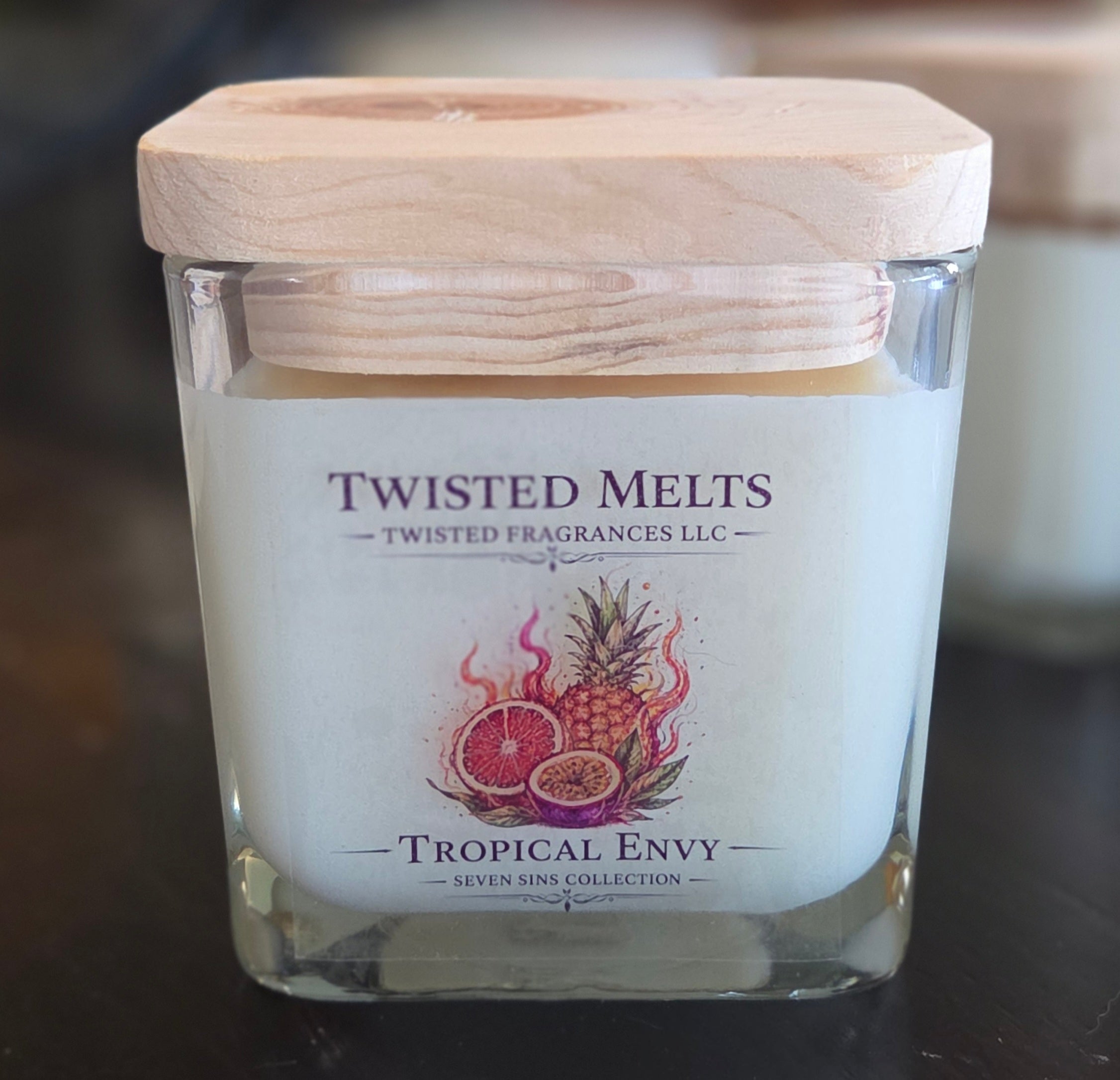 Scented Soy Candle. Tropical Envy 12 oz
