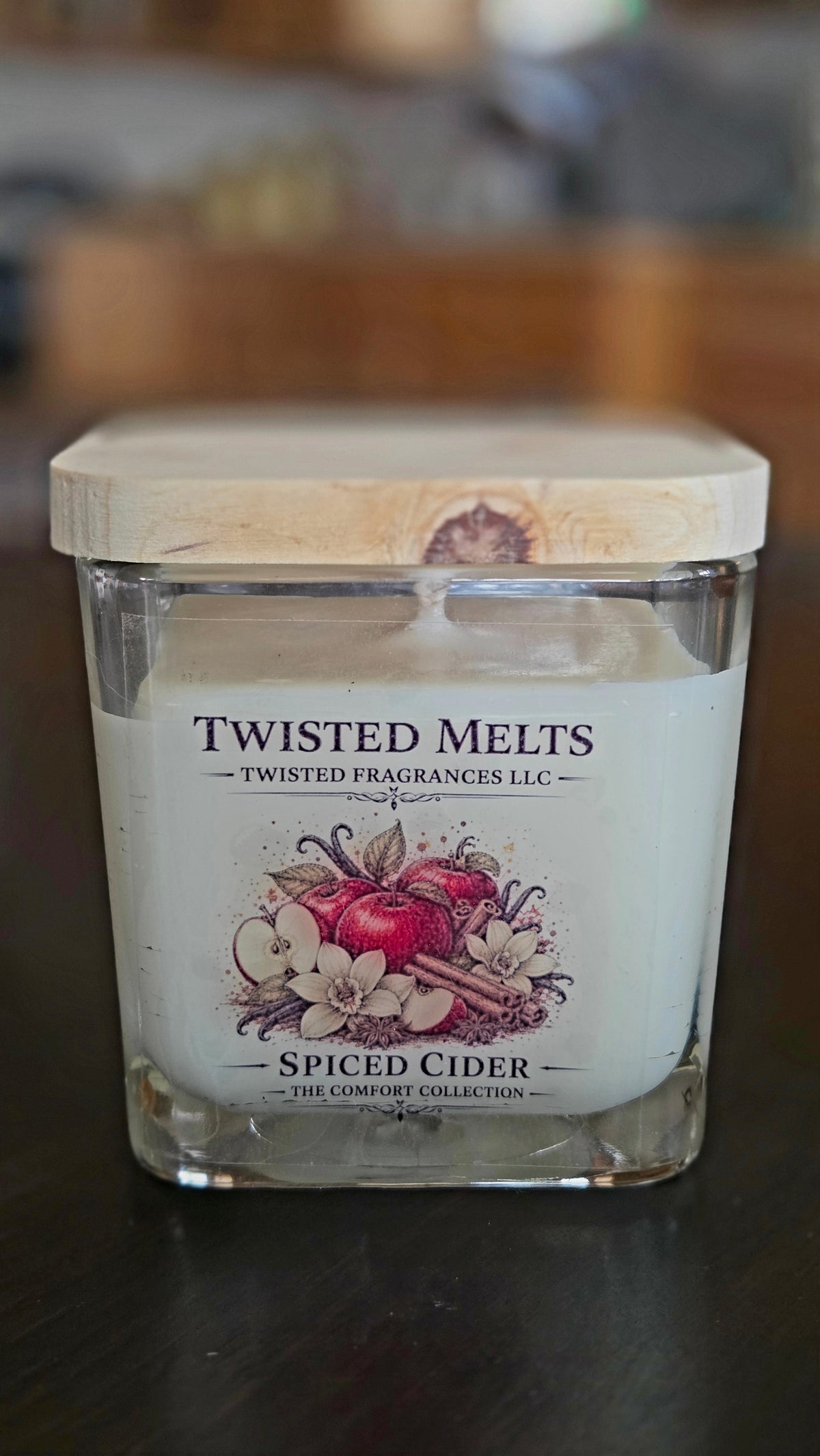 Scented Soy Candle. Spiced Cider 12 oz