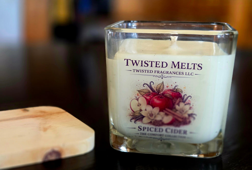 Scented Soy Candle. Spiced Cider 12 oz